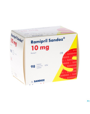 Ramipril sandoz 10,0 mg tabl 98 x 10,0 mg