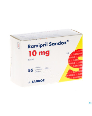 Ramipril sandoz 10,0 mg tabl 56 x 10,0 mg