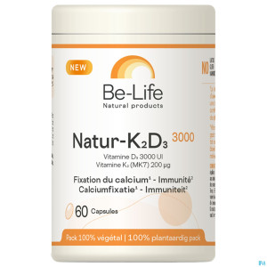 Natur k2 d3 3000 be life caps 60