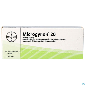 Microgynon 20 drag  3 x 21