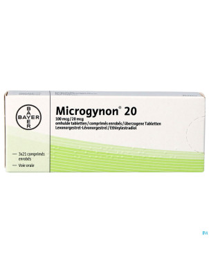 Microgynon 20 drag  3 x 21