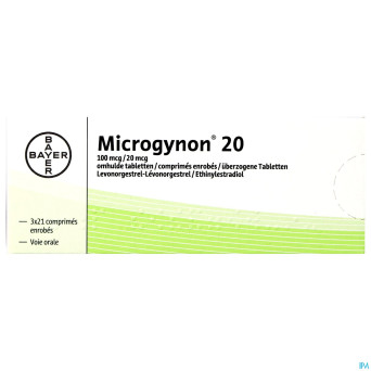 Microgynon 20 drag  3 x 21