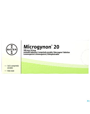 Microgynon 20 drag  3 x 21