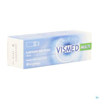 Vismed multi gutt lubrifiant oculaire 0,18%   10ml