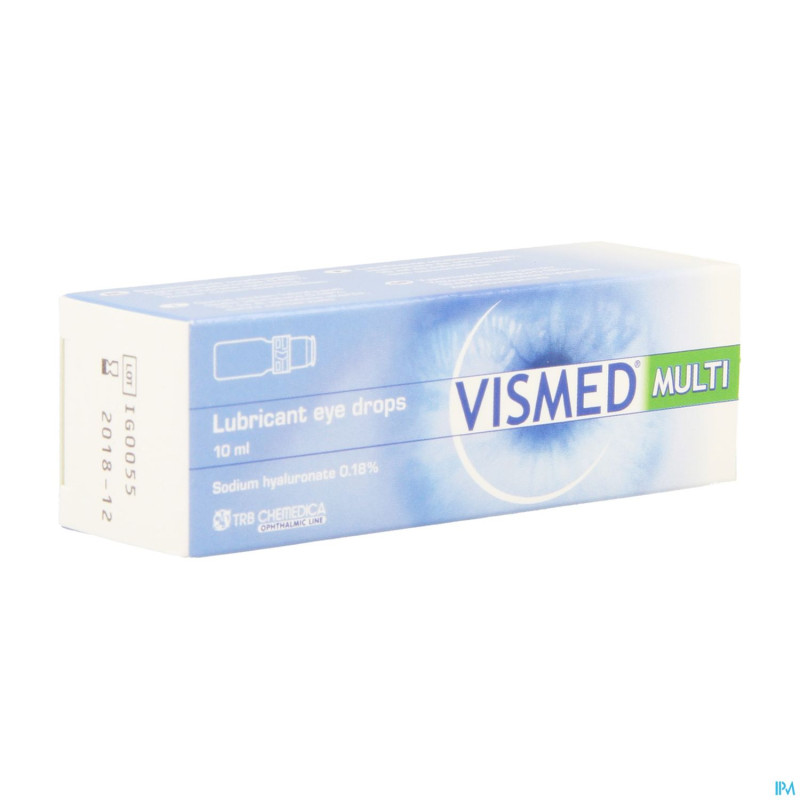 Vismed multi gutt lubrifiant oculaire 0,18%   10ml