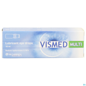 Vismed multi gutt lubrifiant oculaire 0,18%   10ml
