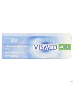 Vismed multi gutt lubrifiant oculaire 0,18%   10ml