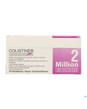 Colistineb 2.000.000 i.u. fl pulv pr inhal 10