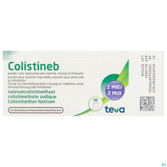 Colistineb 2.000.000 i.u. fl pulv pr inhal 10
