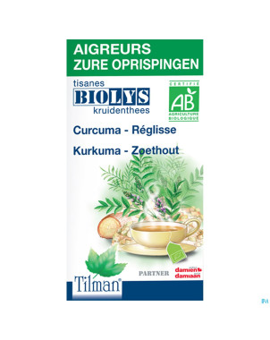 Biolys curcuma-reglisse    tea-bags 20