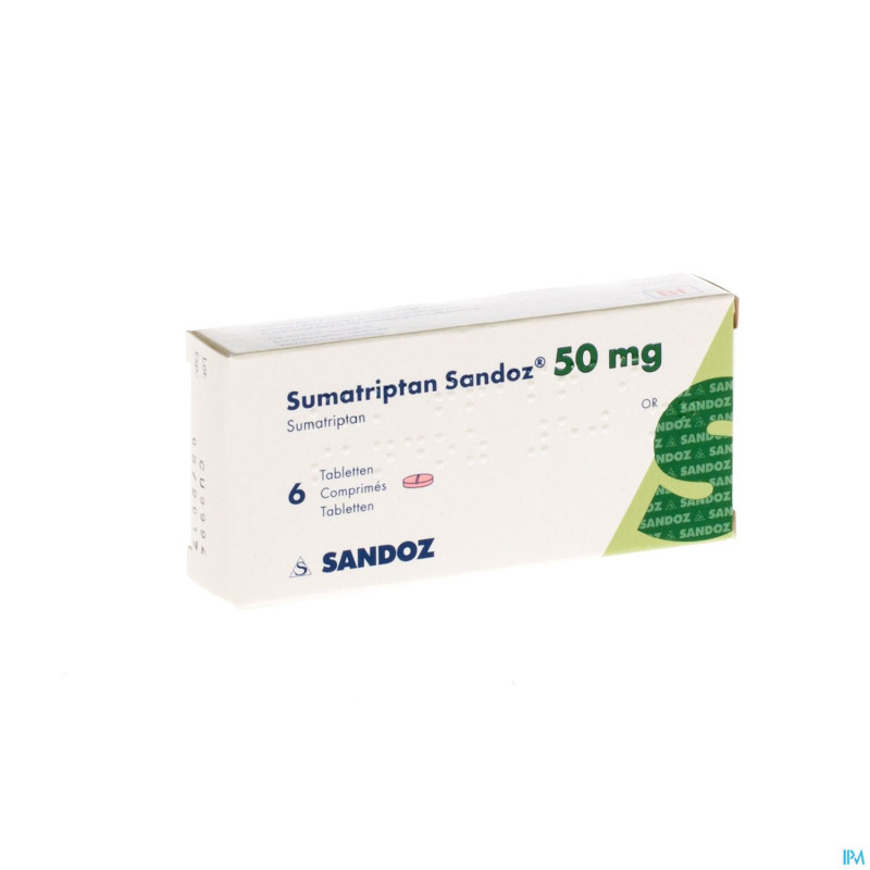 Sumatriptan sandoz  50 mg comp  6