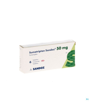 Sumatriptan sandoz  50 mg comp  6