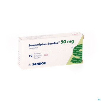 Sumatriptan sandoz  50 mg comp 12