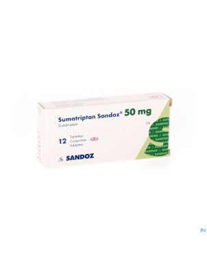 Sumatriptan sandoz  50 mg comp 12