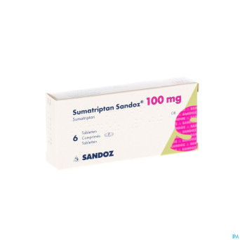 Sumatriptan sandoz 100 mg comp  6