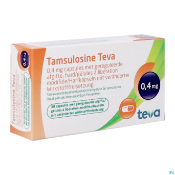 Tamsulosine teva caps  30 x 0,4 mg