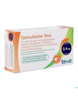 Tamsulosine teva caps  30 x 0,4 mg