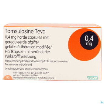 Tamsulosine teva caps  90 x 0,4 mg