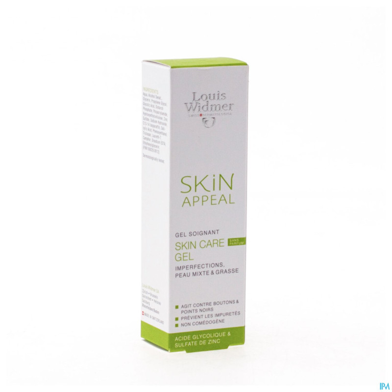 Widmer skin appeal skin care gel    tube 30ml