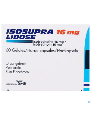 Isosupra lidose caps 60 x 16 mg