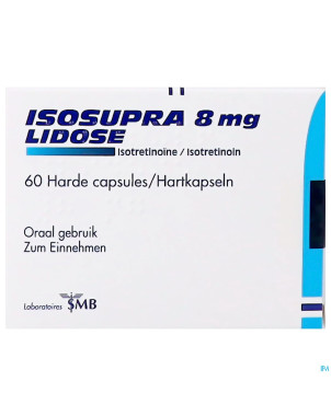 Isosupra lidose caps 60 x  8 mg
