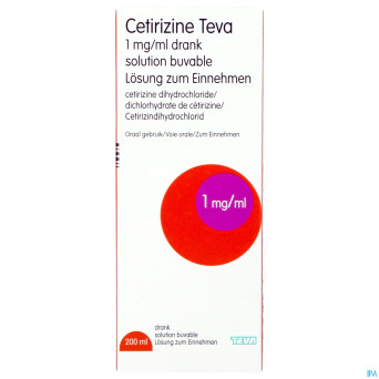 Cetirizine teva sol buv 1 mg/1ml 200 ml