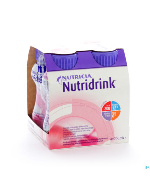 Nutridrink fraise    4x200ml cfr 3211661