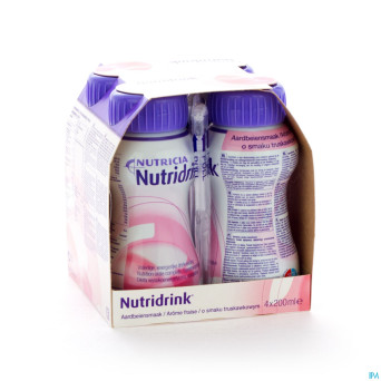 Nutridrink fraise    4x200ml cfr 3211661