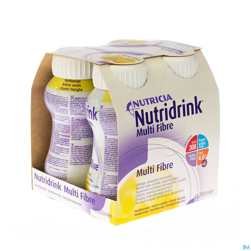 Nutridrink multifibre vanille 4x200ml cfr 3211075