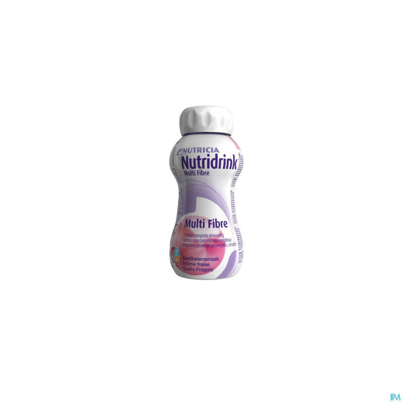Nutridrink multifibre fraise  4x200ml cfr 3211729