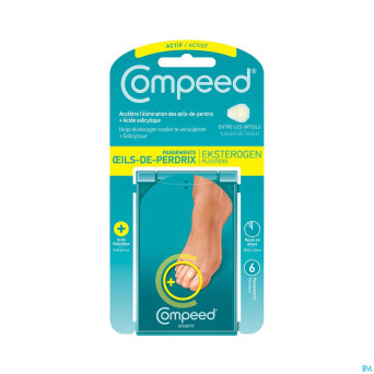 Compeed oeil de perdrix + 2en1 +acide salicyliq. 6