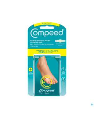 Compeed cors+ 2en1 avec acide salicylique 6