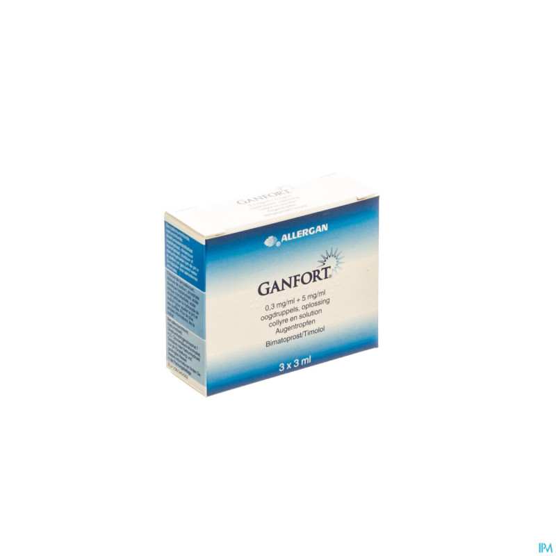 Ganfort collyre sol 3 x 3ml