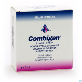 Combigan collyre sol 3 x 5ml
