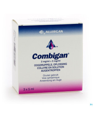 Combigan collyre sol 3 x 5ml
