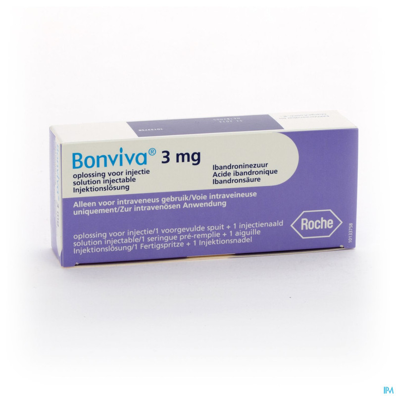 Bonviva 3 mg/3ml sol inj ser preremplie+aiguille