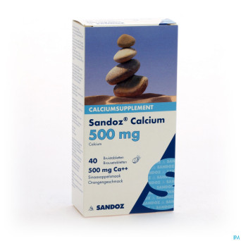 Sandoz calcium bruistabl-comp eff 40 orange