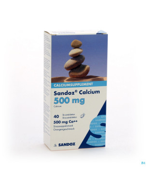 Sandoz calcium bruistabl-comp eff 40 orange