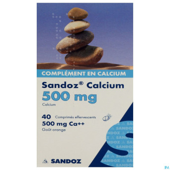 Sandoz calcium bruistabl-comp eff 40 orange
