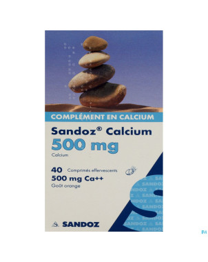Sandoz calcium bruistabl-comp eff 40 orange