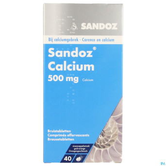 Sandoz calcium bruistabl-comp eff 40 orange