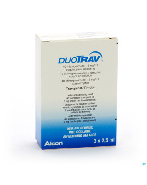 Duotrav collyre 3 x 2,5 ml