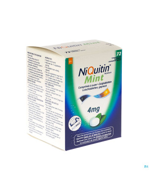 Niquitin mint 4,0mg comp a sucer 72
