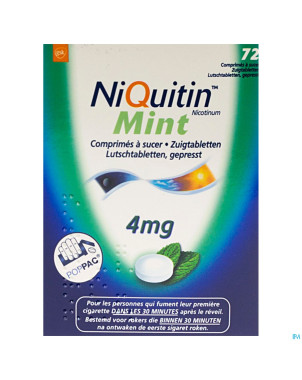 Niquitin mint 4,0mg comp a sucer 72