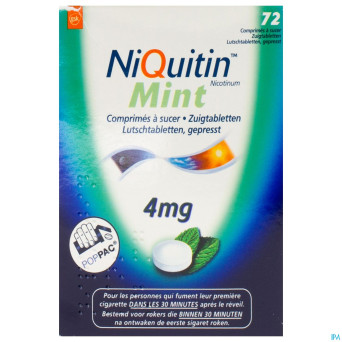 Niquitin mint 4,0mg comp a sucer 72