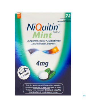 Niquitin mint 4,0mg comp a sucer 72
