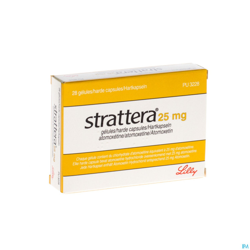Strattera caps 28 x 25 mg