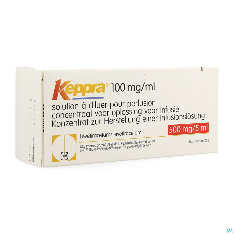 Keppra 100mg/ml fl perf 10 x 5 ml