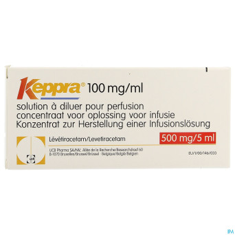 Keppra 100mg/ml fl perf 10 x 5 ml