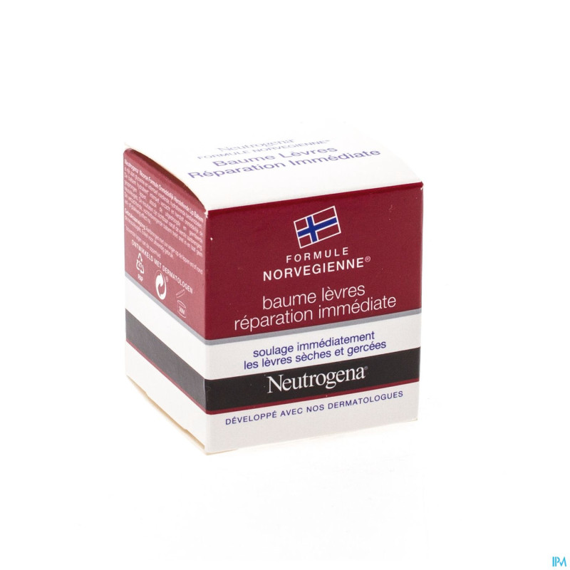Neutrogena baume levre reparation immed.  pot 15ml
